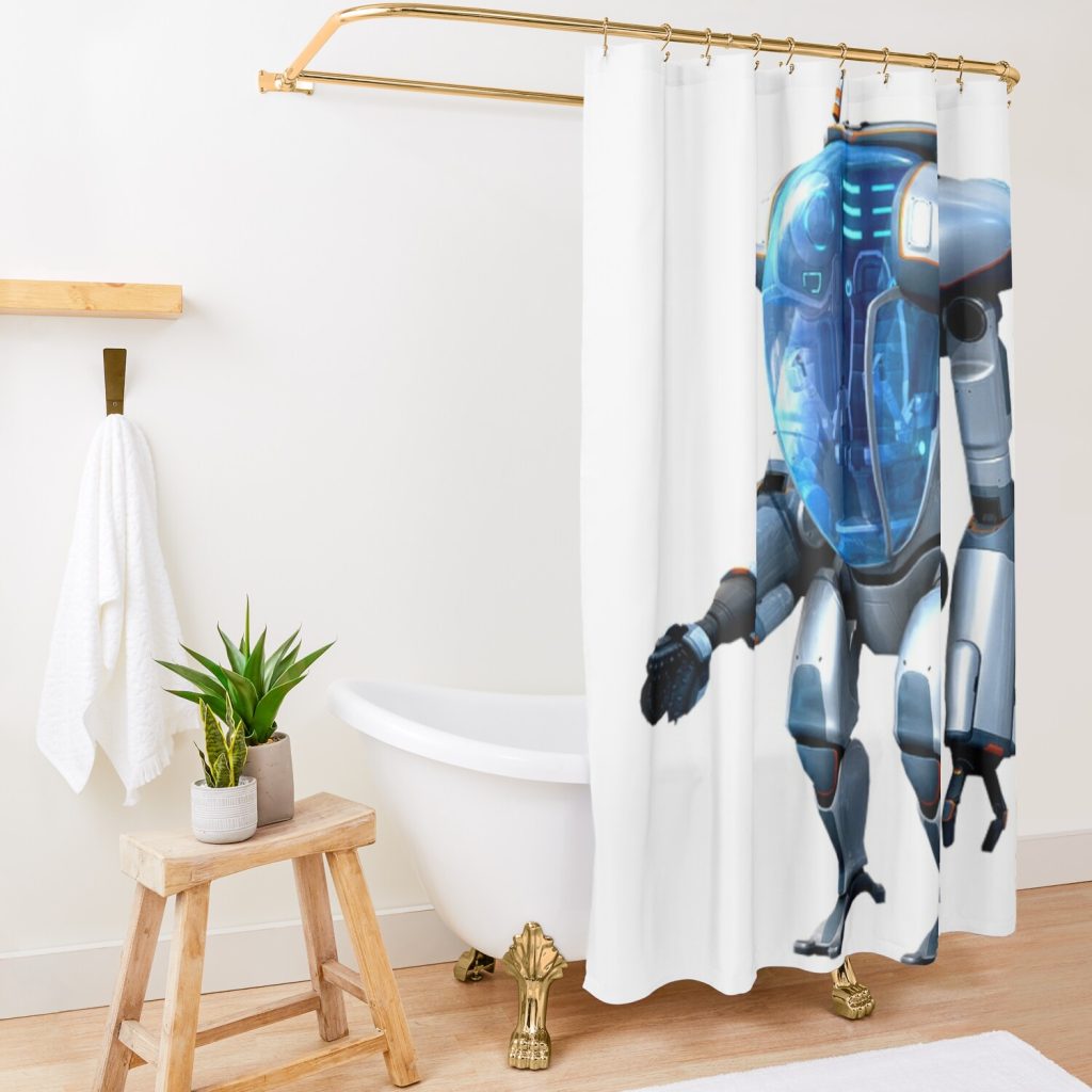 Subnautica Shower Curtain Official Subnautica Merch