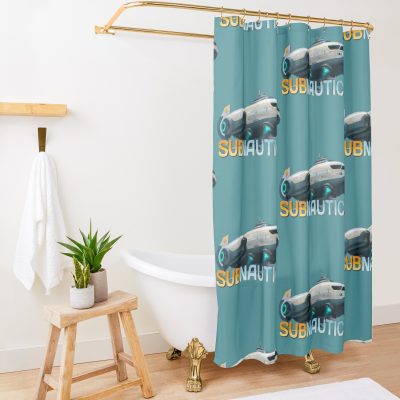 Subnautica Sunbeam Shower Curtain Official Subnautica Merch