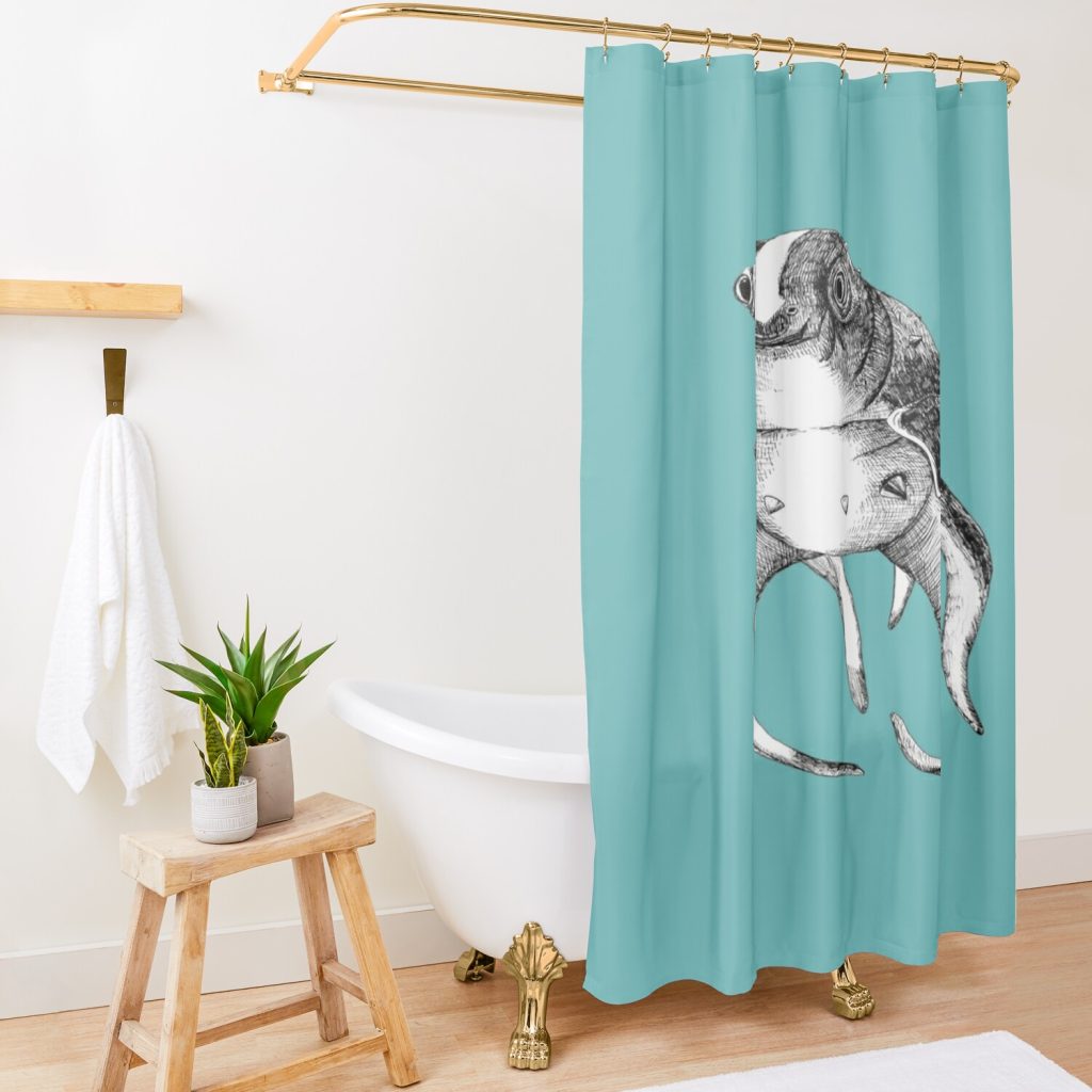 Crabsquid - Subnautica Shower Curtain Official Subnautica Merch